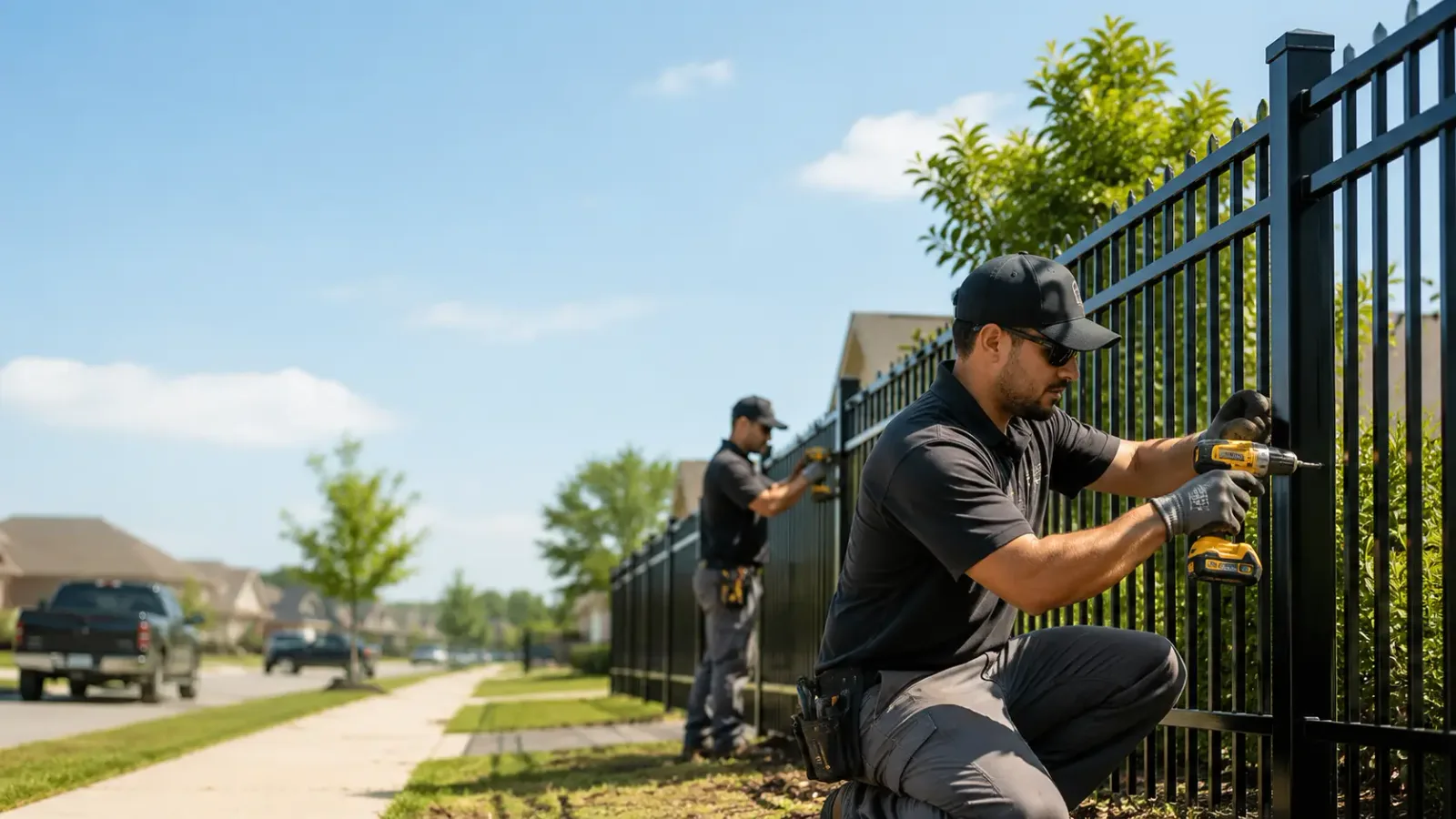 Metal Fence Installation in Cedar Lane, TX